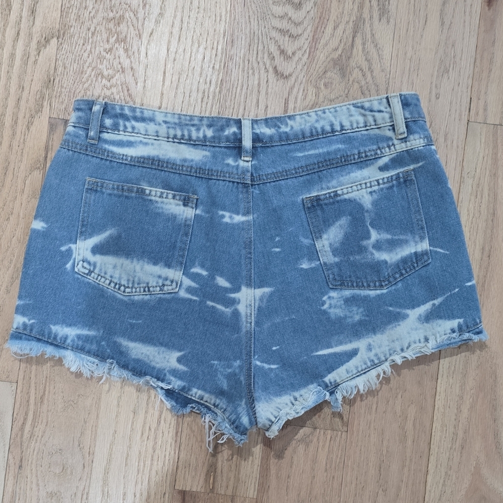 BiBi Patriotic 4th Of JULY Denim Shorts XL - Picture 3 of 4
